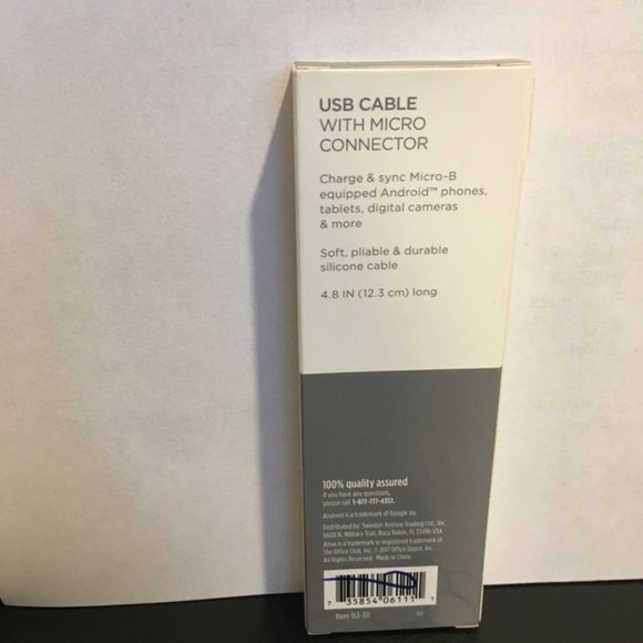 Set of 3 Ativa USB Cables with micro connectors - Picture 2 of 3